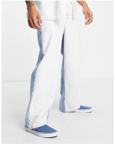 TOPMAN Extreem Ruimvallende, Gesplitste Jeans - Meerkleurig