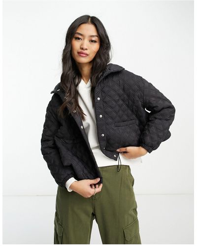 Urban Revivo Padded Quilted Jacket - Green