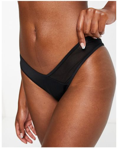 Free Society Mix and match - slip bikini sgambato - Marrone