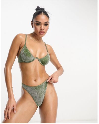 South Beach Mix & Match Underwire Bikini Top - Green