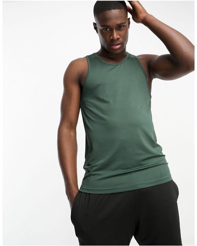 Threadbare – fitness – sport-trägershirt - Grün