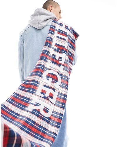 Tommy Hilfiger Monotype Check Scarf - White