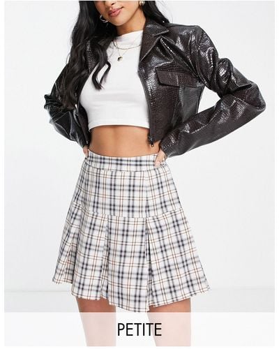 Missguided Missgudied Petite Co-ord Pleated Mini Skirt - Black