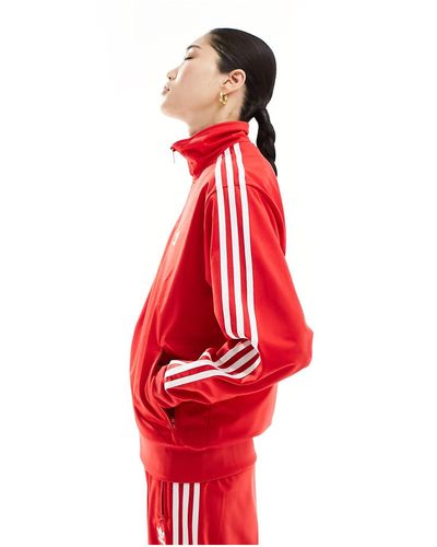 adidas Originals Firebird - giacca sportiva rossa - Rosso