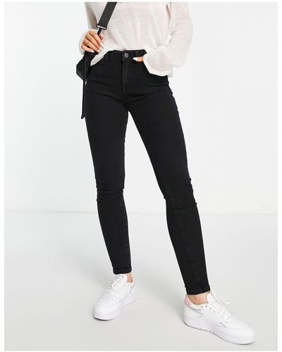 SELECTED Femme - jeans a vita medio alta neri - Nero