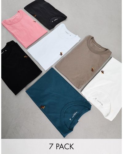 Abercrombie & Fitch Set Van 7 T-shirts Met Icoonlogo - Meerkleurig