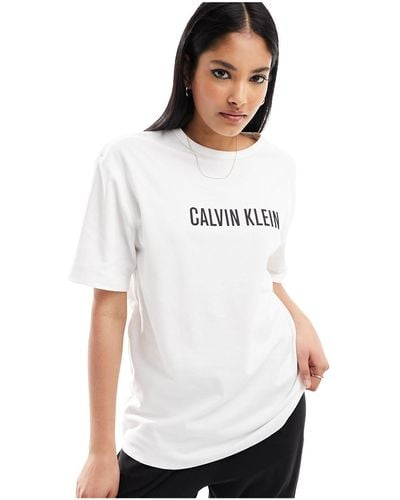 Calvin Klein – intense power – lounge-t-shirt - Weiß