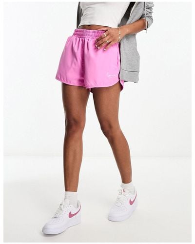 Karlkani Logo Track Shorts - Pink