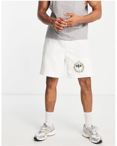 Liquor N Poker Pantalones cortos hueso con bordado "golf club" - Blanco
