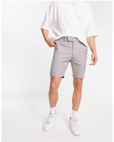 ASOS Skinny Smart Shorts - Grey