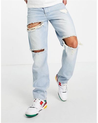 ASOS Wide Straight Leg Jeans - White