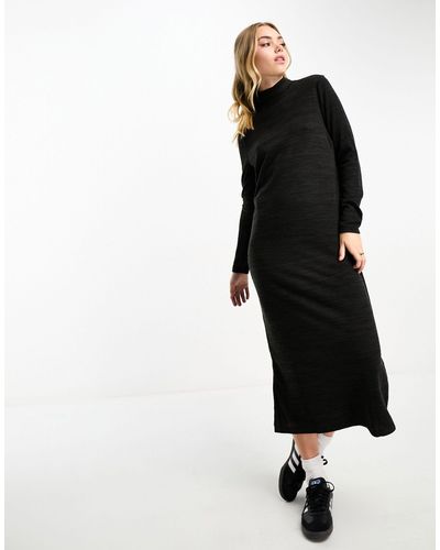 Vero Moda Roll Neck Knitted Maxi Dress - Black