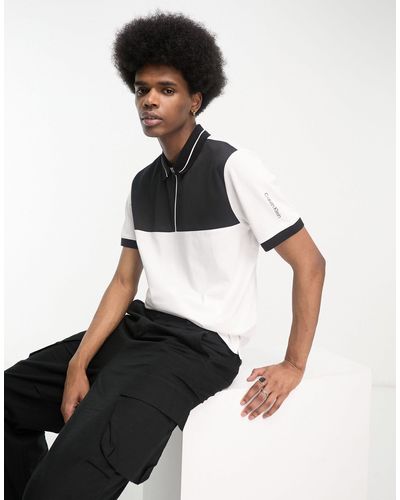 Calvin Klein Whitman - Poloshirt Met Rits - Wit