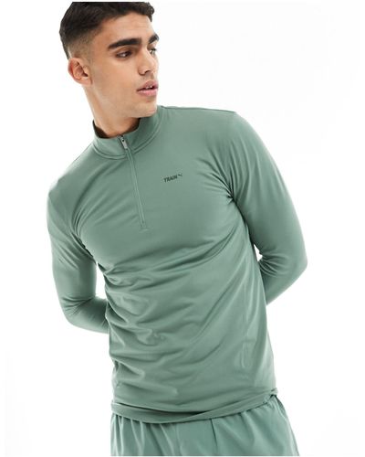 PUMA Training Evolve 1/4 Zip Sweatshirt - Green