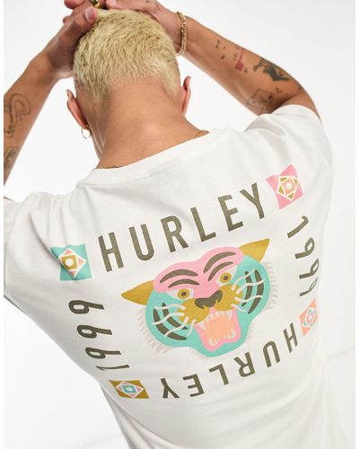 Hurley Bengal - t-shirt bianca - Grigio