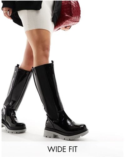Simply Be Simply Be Extra Wide Fit Knee High Boots - Black