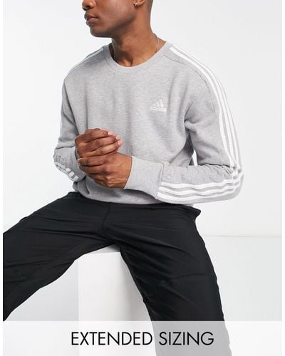 adidas Originals Adidas sportswear - essentials - sweat à 3 bandes - Gris