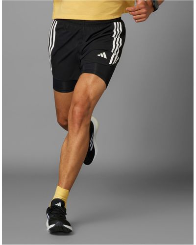 adidas Originals Adidas Running Own The Run 2-in-1 Shorts - Black
