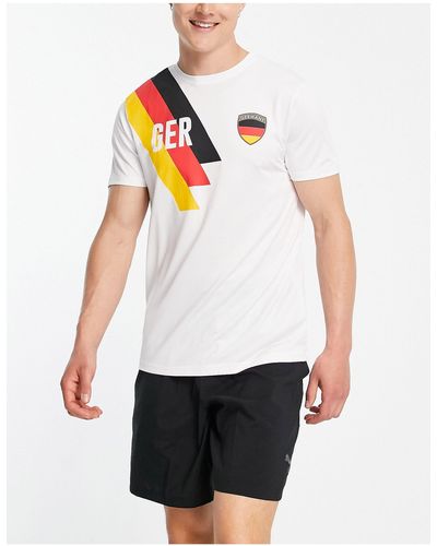 Threadbare Germany Football Supporters T-shirt - White