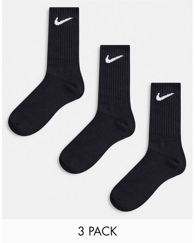 Nike Socken 6 Paar One Quater Socks Kurze Socke Knöchelhoch Gemischt - Schwarz