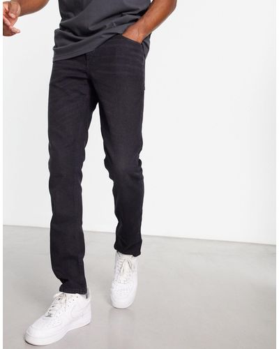 ASOS Jean slim - délavé - Noir