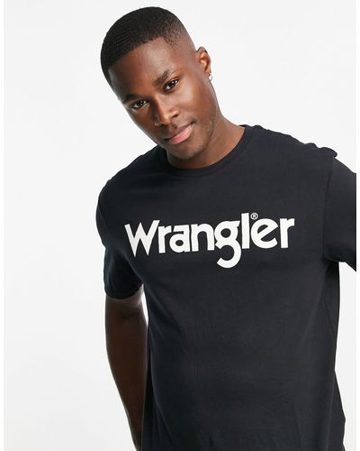 Wrangler Camiseta negra - Azul