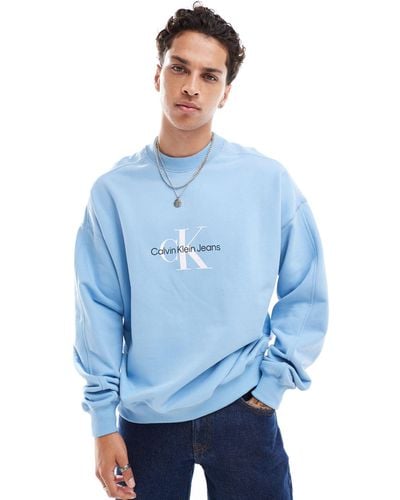 Calvin Klein – archival monologo – sweatshirt - Blau