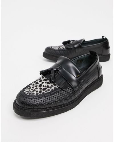 Fred Perry X George Cox Tassel Loafer - Black