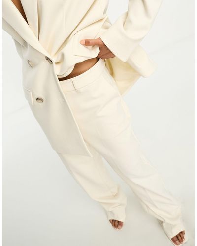 SELECTED Tailored Wide Leg Trouser Co-ord - White
