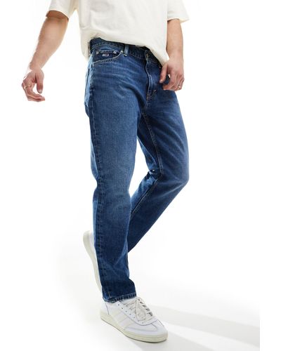 Tommy Hilfiger – schmal zulaufende jeans - Blau