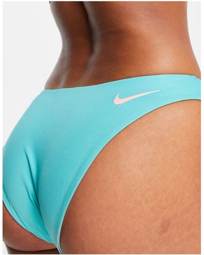 Nike Omkeerbaar Bikinibroekje Met Kleurvlakken - Blauw