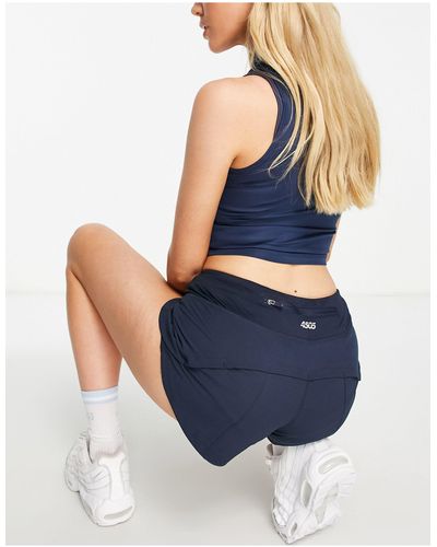 ASOS 4505 Pantalones cortos ajustados deportivos - Azul