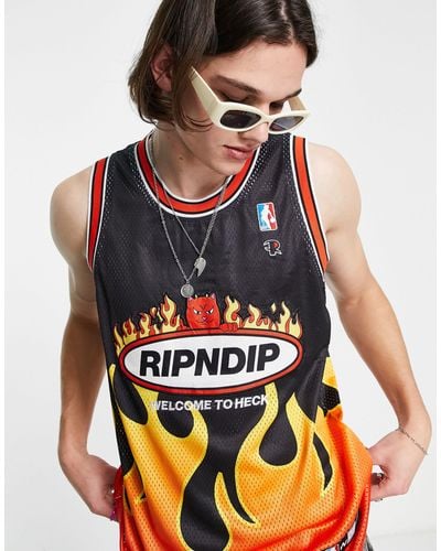 RIPNDIP Ripndip Welcome To Heck Basketball Vest - Multicolour