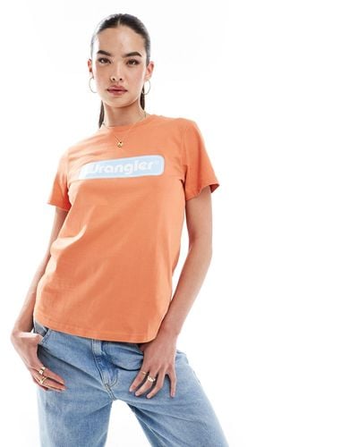 Wrangler Logo T-shirt - Orange