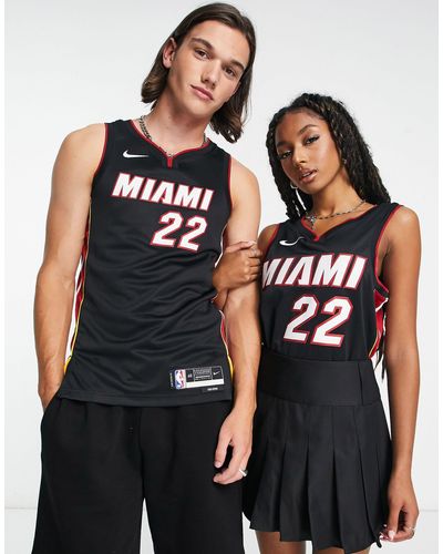 Nike Basketball Nba Miami Heat - Jimmy Butler - Unisex Hemd Van Jersey - Zwart