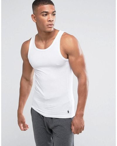 Polo Ralph Lauren Muscle Fit Super Stretch Singlet In White