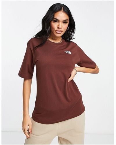 The North Face Simple Dome - Ruimvallend T-shirt - Rood