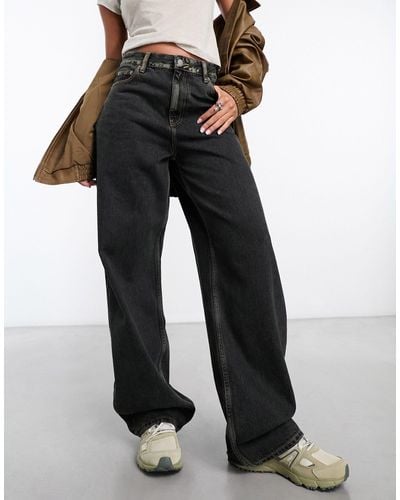 Dr. Denim Donna - jeans dritti comodi tinto - Nero