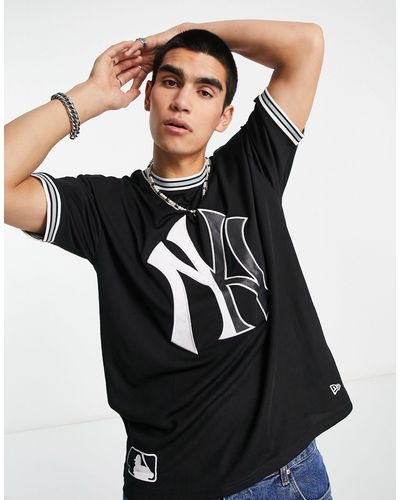 KTZ New York Yankees - Oversized T-shirt Van Mesh - Zwart