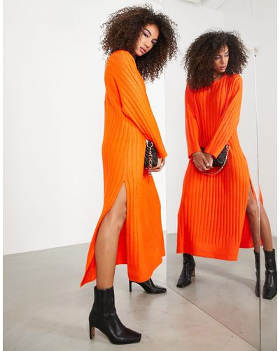 Kleid clearance orange asos