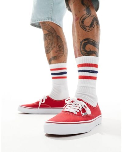 Vans Authentic - sneakers rosse - Bianco
