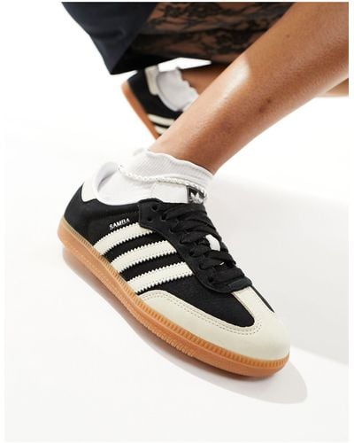 adidas Originals – samba og – sneaker aus wildleder - Schwarz