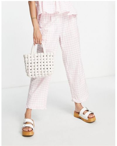 Y.A.S Exclusive Gingham Pant Co-ord - Pink