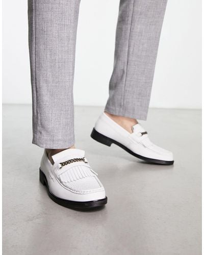 H by Hudson Exclusive Archer Loafers - White