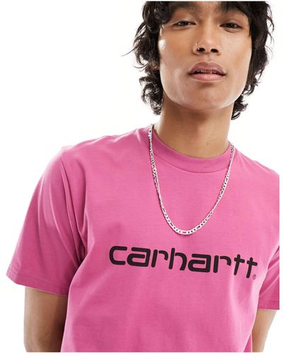 Carhartt Script T-shirt - Pink