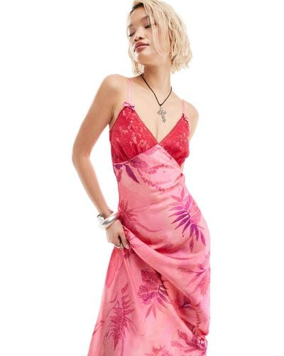 Reclaimed (vintage) Slip Dress - Pink