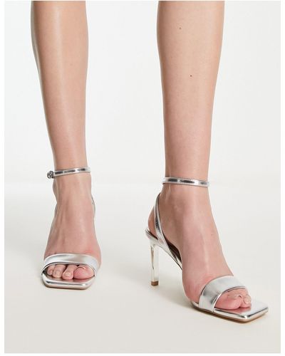 Stradivarius Slingback Sandalen Met Hak - Roze