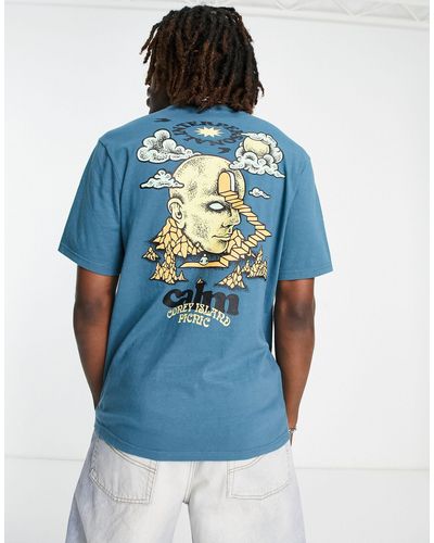 Coney Island Picnic Calm - T-shirt - Blauw