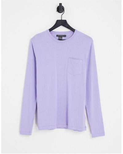 French Connection Top manches longues avec poche - lilas - Violet
