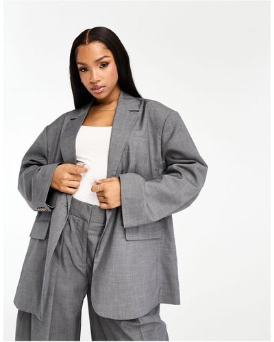 Vero Moda Aware Oversized Blazer Co-ord - Grey